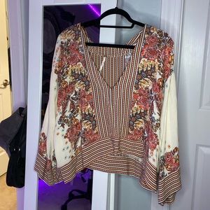 Free People Floral Blouse